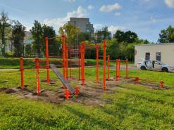 Монтаж спортивного оборудования в школе №39 им Рогожина в Туле